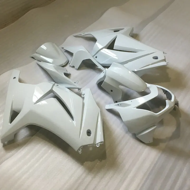 

Injection mold Fairing Kit for KAWASAKI Ninja ZX250R 08 09 10 11 12 ZX 250R EX250 2008 2012 ABS White Fairings set+7gifts KP02