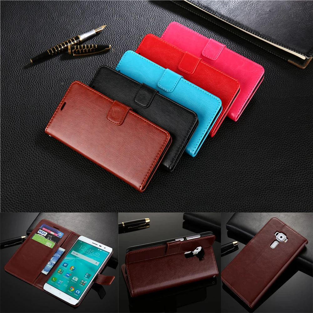

Prmiume Wallet Leather Case For Asus ZenFone 5 6 3 Max ZC553KL ZC520KL ZD551KL ZE552KL ZE520kl ZE620KL ZC554KL Pro M1 M2