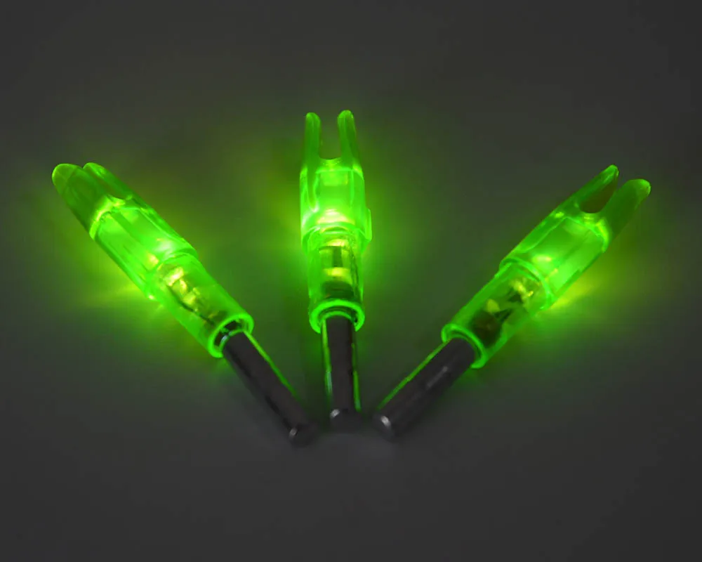 

12pcs Lighted nock Compound Bow Led Lighted Arrow Nock Green/Blue/Red for Archery