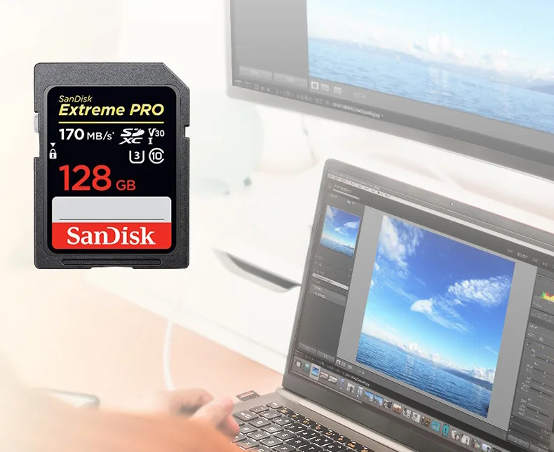 Sandisk флешка карт micro sd карты SDHC/SDXC 128 гб Class10 карты памяти 170 МБ/с. картао де Memoria для цифровых камер canon tarjeta sd