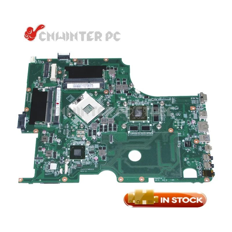 Материнская плата NOKOTION DA0ZYFMB8D0 MBRCR06002 MB. Rcr06002 для ноутбука acer aspire 8950G HM65 DDR3 HD 6630M