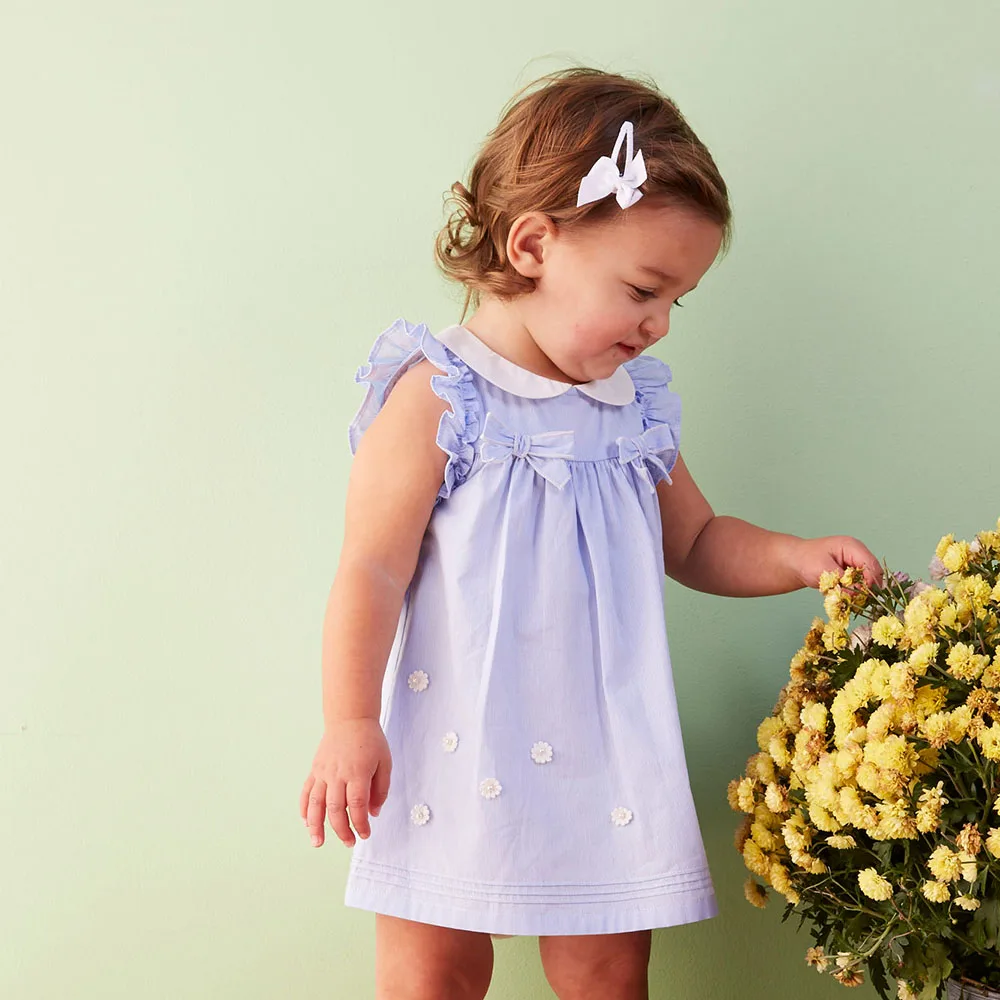 DB5057 davebella summer girls fancy dress princess baby girls boutique clothes girls cute dress smocked baby dresses