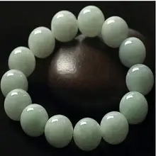 Груз ледяных видов натурального нефритовый шарик браслет 13 мм мужской и женский sub-Myanmar jade старый яма