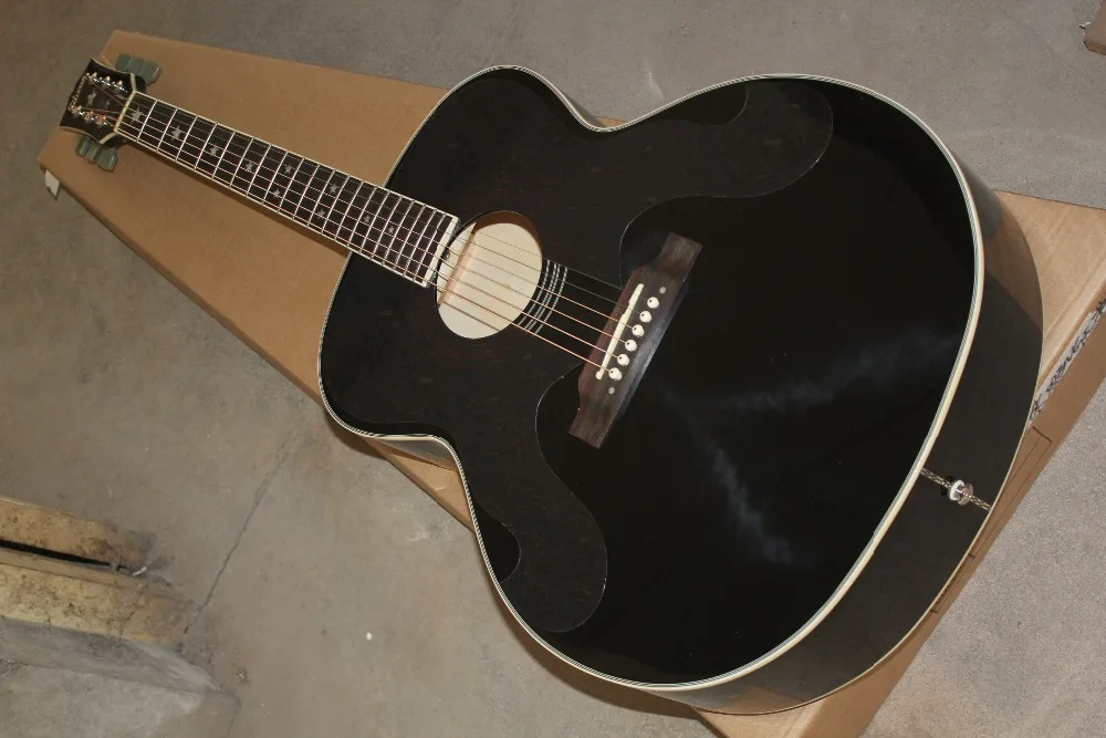 Buy 2017 New + Factory + Chibson J180 acoustic guitar black Billie Joe J180