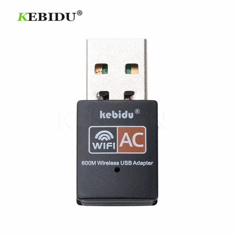 Kebidu 600 Мбит/с USB WiFi адаптер 2,4 ГГц 5 ГГц WiFi антенна двухдиапазонная 802.11b/n/g/ac мини беспроводная компьютерная сетевая карта приемник