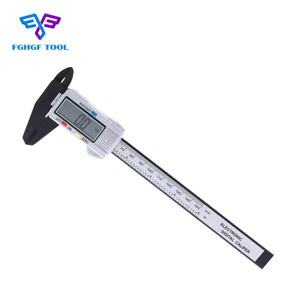 FGHGF 6"/150mm Electronic Callipers Digital Gauge Vernier Caliper