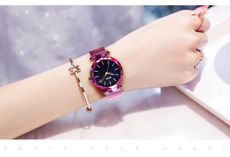 Бренд DOM роскошные женские кварцевые часы модные повседневные женские наручные часы водонепроницаемые стальные элегантные черные часы женские G-1244BK-1M