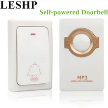 Автономный водонепроницаемый беспроводной дверной звонок датчик ночного света без батареи США штекер умный дверной звонок 1 Кнопка 1 приемник