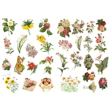 1 шт., весенние цветы и травы, корейские декоративные наклейки, органайзер для стола, школьные принадлежности, офисные аксессуары