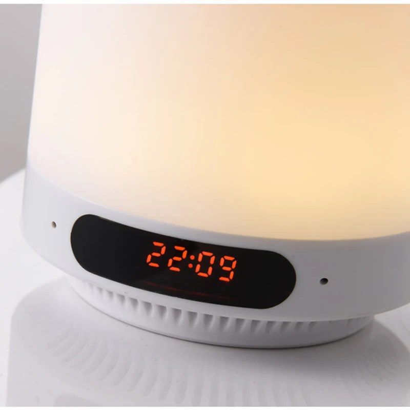

New Multi-functional Bluetooth Speaker FM Radio Charging Bedside Night Light Support AUX NE