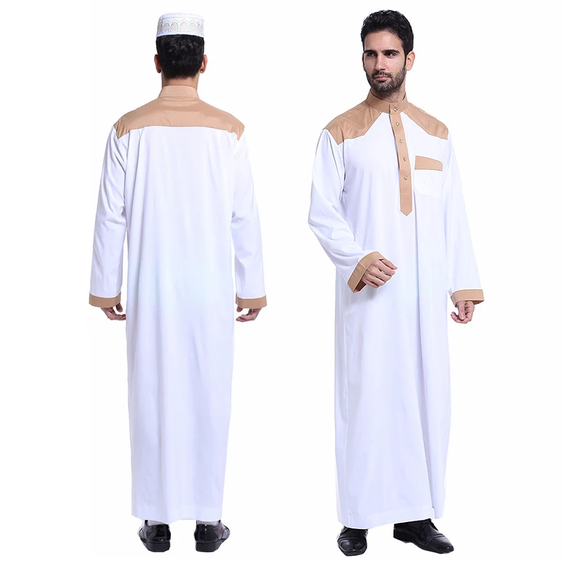 Арабские накидки и таубы мусульманские мужчины одежды арабский Тауб Thawb кафтан Саудовская thobe для Мужская мусульманская одежда мужчины Дубай турецкий кафтан