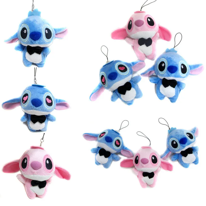 Kawaii Stitch плюшевые игрушки аниме Лило и Стич мягкая кукла милый брелок для детей