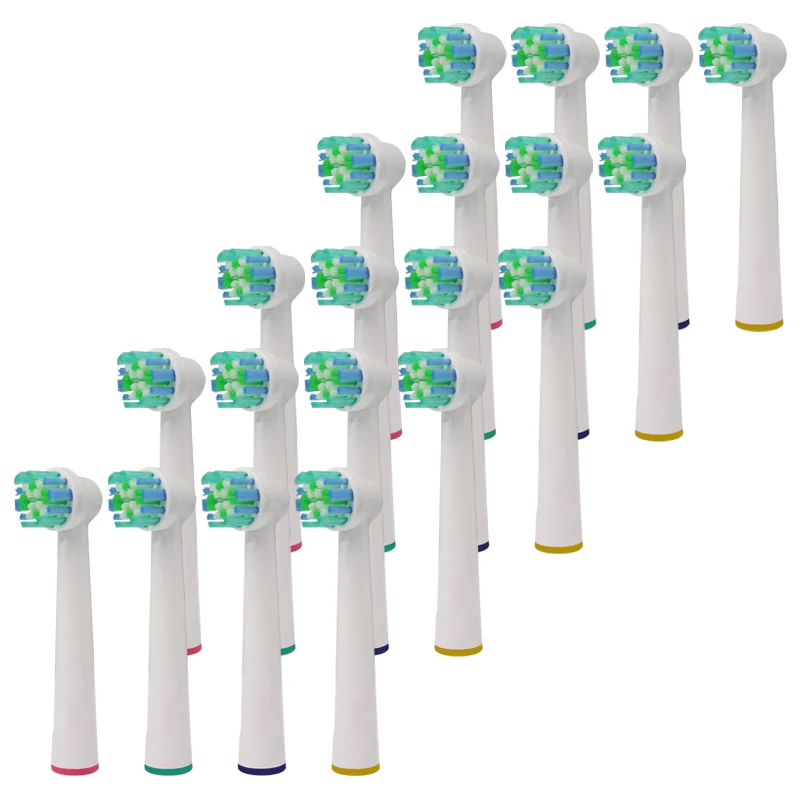 

20pcs/PACK Electric Toothbrush Heads Braun For Oral B Tooth Brush Replacment Soft Oral Hygiene Dual Clean Tools Triumph Head