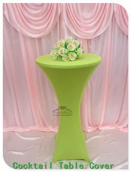 

31 Colors Lycra/Spandex Cocktail Table Cover/Tablecloth for Wedding/Hotel/Banquet/Party decor&textile-Factory direct sales
