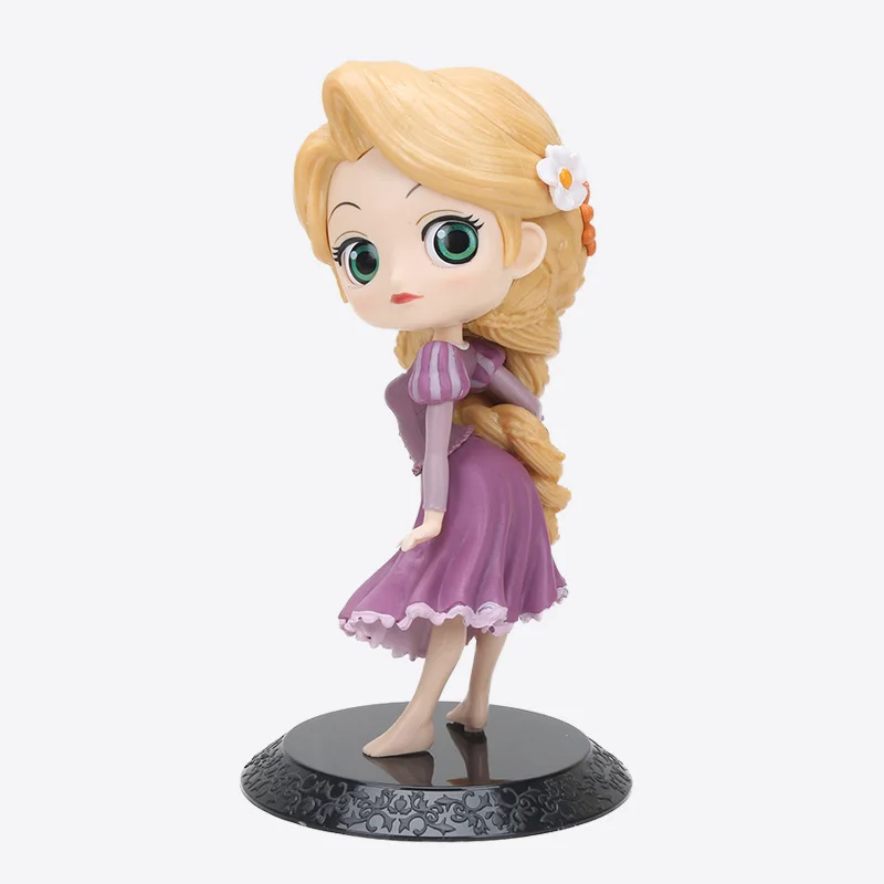 Маленькая принцесса Русалка Белль Золушка Белоснежка Торт Топперы девушка украшение для торта ко дню рождения инструменты Tinkerbell фигурки кукол - Цвет: Rapunzel