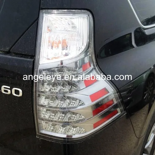 For Toyota FJ Cruiser FJ150 Prado LED Tail Lights Back Light Chrome Housing Clear Cover 2009-2015 year YZ