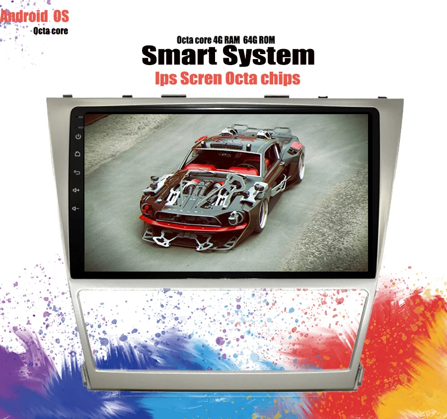 Discount Android 9.1 Car DVD For TOYOTA CAMRY V40 AURION 2007-11 auto radio with google play without DVD player Stereo Audio Video 4