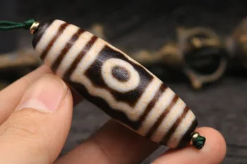

Rare Pattern Magic Power Tibetan Old Oily Agate 4 eye Totem dZi Bead Pendant 54M Treasure Amulet Talisman LKbrother Sauces