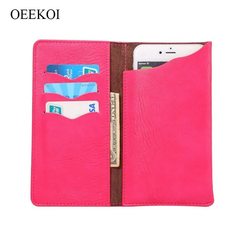 OEEKOI Универсальный Кожаный Бумажник С Рисунком Слона чехол для VKworld F1 4 5 дюймов|wallet