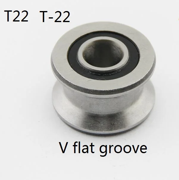 20 шт./лот T22 V плоский паз шкив подшипники TU22 8x22,5x14,5x13,5 мм V паз колеса шарикоподшипник