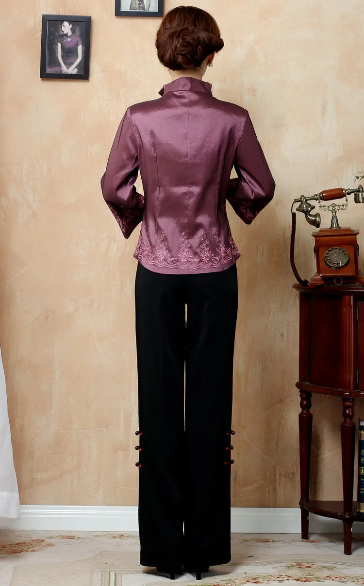 Ideal National Style Three Quarter Sleeve Outwear Lady High Quality Coat Embroidery Improved Fashion Jack