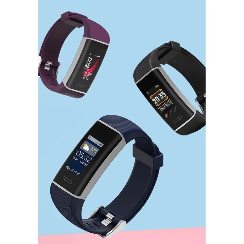 

W7 Color Screen Smart Bracelet GPS Positioning Bluetooth Waterproof Dynamic Heart Rate USB Charging Smart Watch For Android IOS