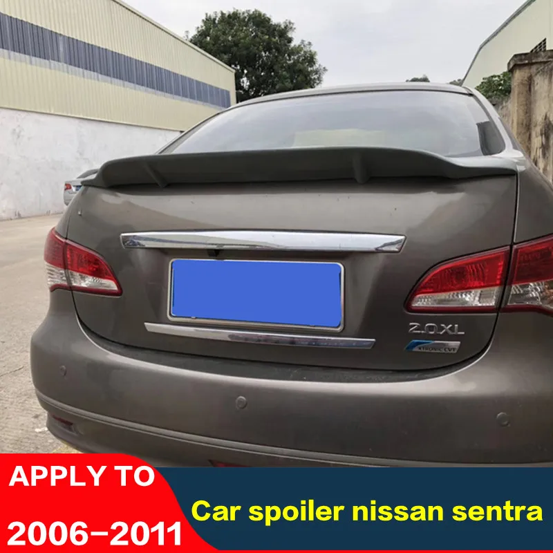 

carbon fiber spoiler for nissan sentra 2006-2011 FRP High quality color spoiler After the lip tail fin High quality rear wing
