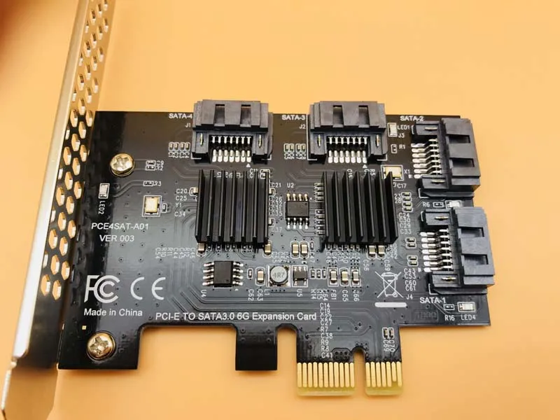 USB3.0 PCIE к SATA карта адаптер PCI Express SATA3.0 конвертер 4 портовый III 6G контроллер