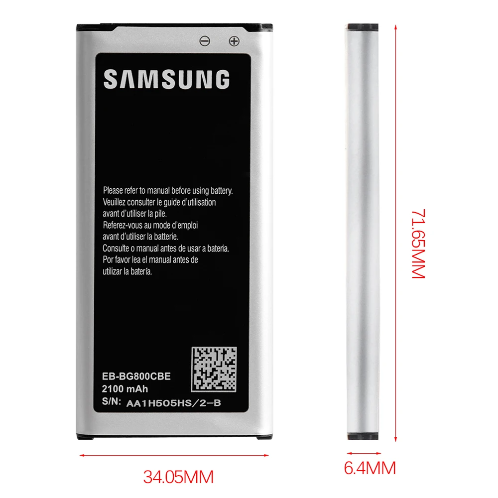 Srjtek For Samsung GALAXY S5 MINI Battery Tools EB BG800CBE 2100mAh For  Samsung G800 Battery G800H G800A G800F Batteries-in Mobile Phone Batteries  from ...