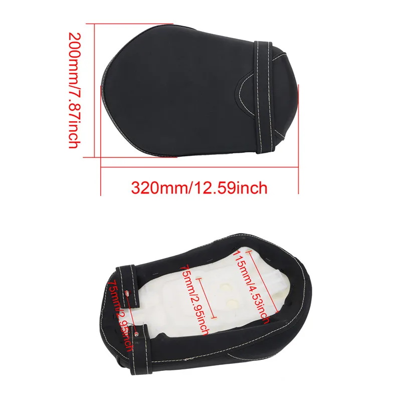 Detachable Rear Passenger Pillion Seat For Yamaha Bolt XVS950 R-Spec 2014-2017 1TP-F47E0-T0-00 Black Motorcycle Cushion (2)