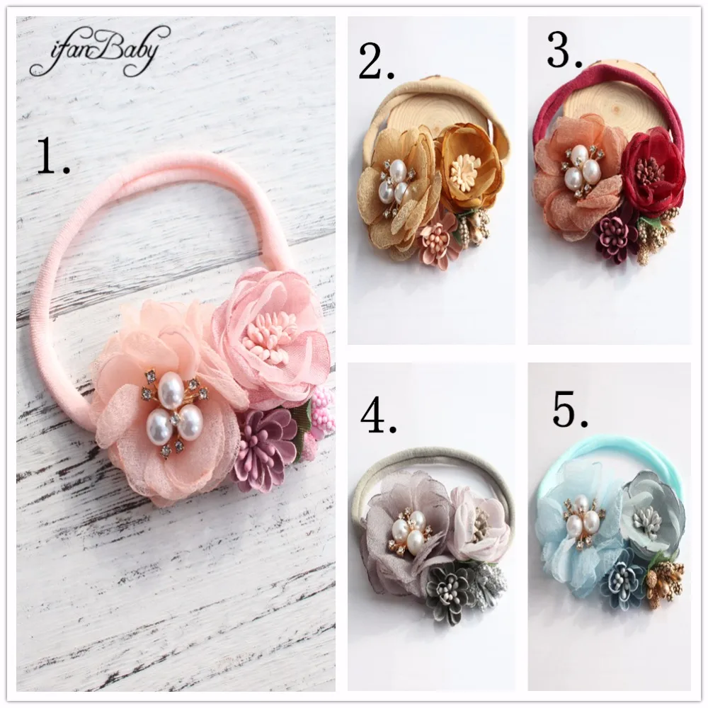kids girl nylon elastic headband (8)
