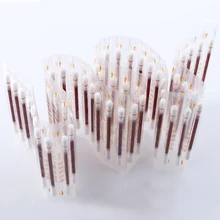 50 шт./упак. двойной головкой ватный тампон Для женщин макияжа ватные палочки наконечник для использования в медицинских деревянные палочки для носа, чистка ушей инструменты для здоровья