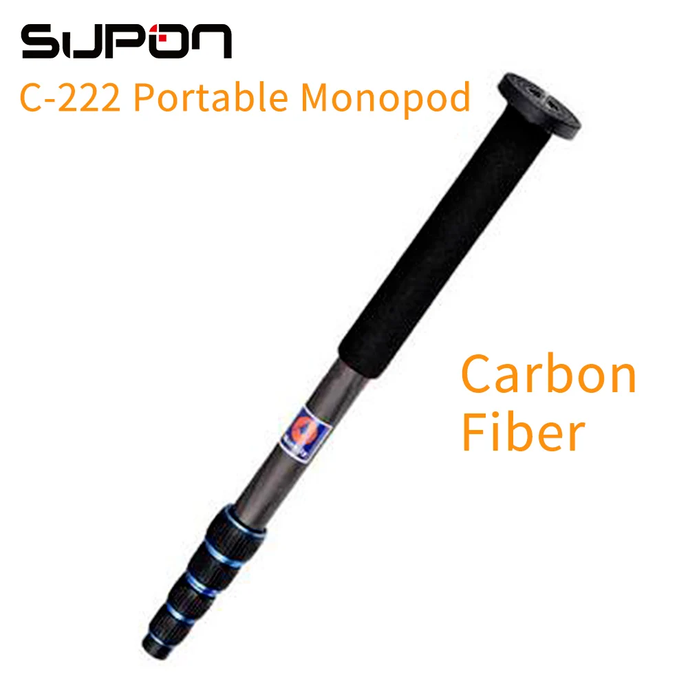 

2017 NEW Supon C-222 Ultra-Light Portable Camera Tripod Carbon Fiber Monopod For Canon Nikon Sony Pendex DSLR Camers