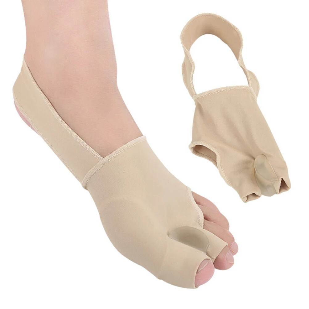

1 Pair Gel Two Toe Splint Straightener Corrector S/L Hallux Valgus Orthopedic Foot Brace Support