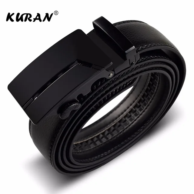 KURAN Designer Luxury Real Leather Men's Belt 3