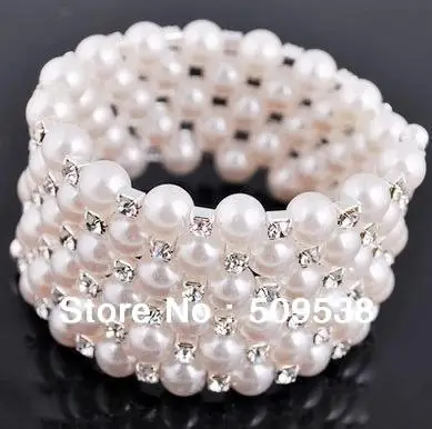 2013 Fashion Faux Pearl Bracelets Friendship Bracelet Bangle Wedding Gift 12pcs/lot | Украшения и аксессуары