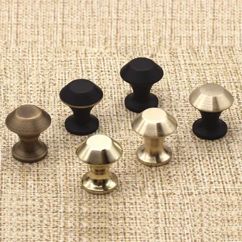 

free shipping solid simple drawer knob furniture hardware wardrobe cabinet shoe door single hole handle round cone closet pull