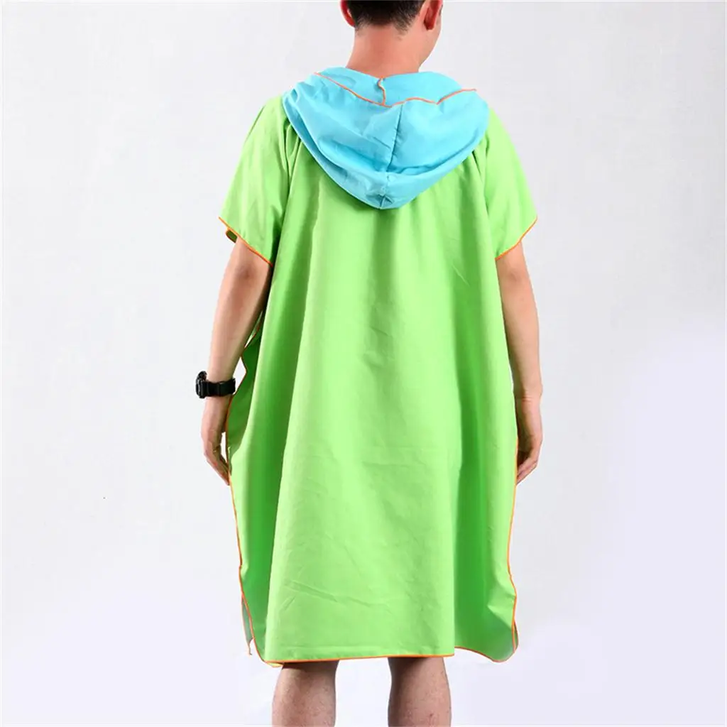 Mens Womens Kids Surf Beach Hooded Poncho Wetsuit Changing Robe with Pocket Carry Bag - 7 Colors for Surfers Windsurfers Kite