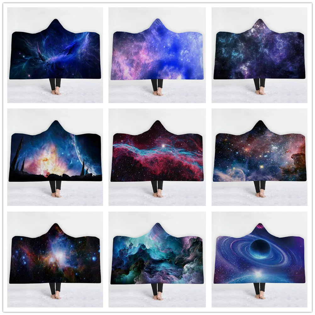26 стилей Galaxy Вселенная звездное небо звезды 3D печатных плюшевая Толстовка одеяло