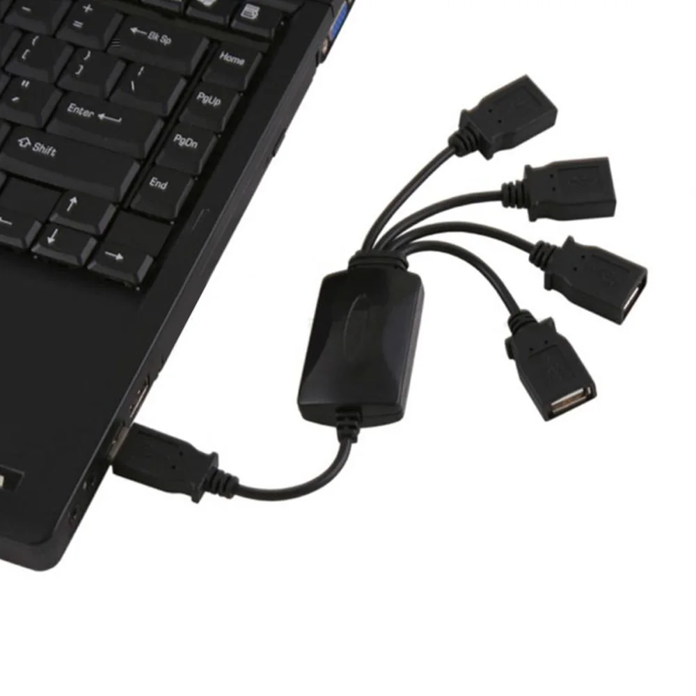 4 Порты и разъёмы Кабель USB хаб расширения/сплиттер адаптер для портативных ПК USB 2,0 подставка для концентратора USB1.0/1,1