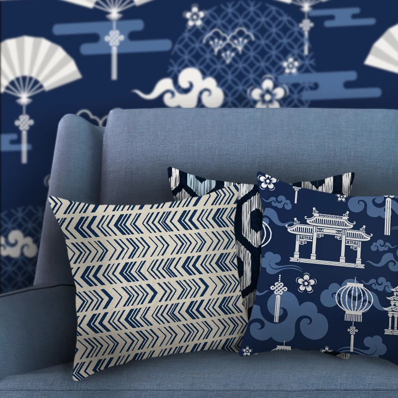 

Fuwatacchi Indian style Flower Cushion Cover Lattice Geometry Pillows Cove For Car Room Living Home Decorative Pillows
