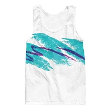 Новая мода Безрукавки для женщин Для мужчин летняя 3D жилет 90 s Джаз соло Бумага чашки без рукавов Гар Для мужчин пикантные Джерси Повседневное жилет рубашка Костюмы