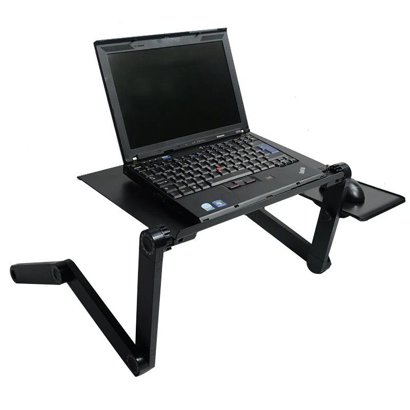  Portable Adjustable Laptop Standing Desk for Bed Sofa Folding Laptop Table Notebook Desk With Mouse