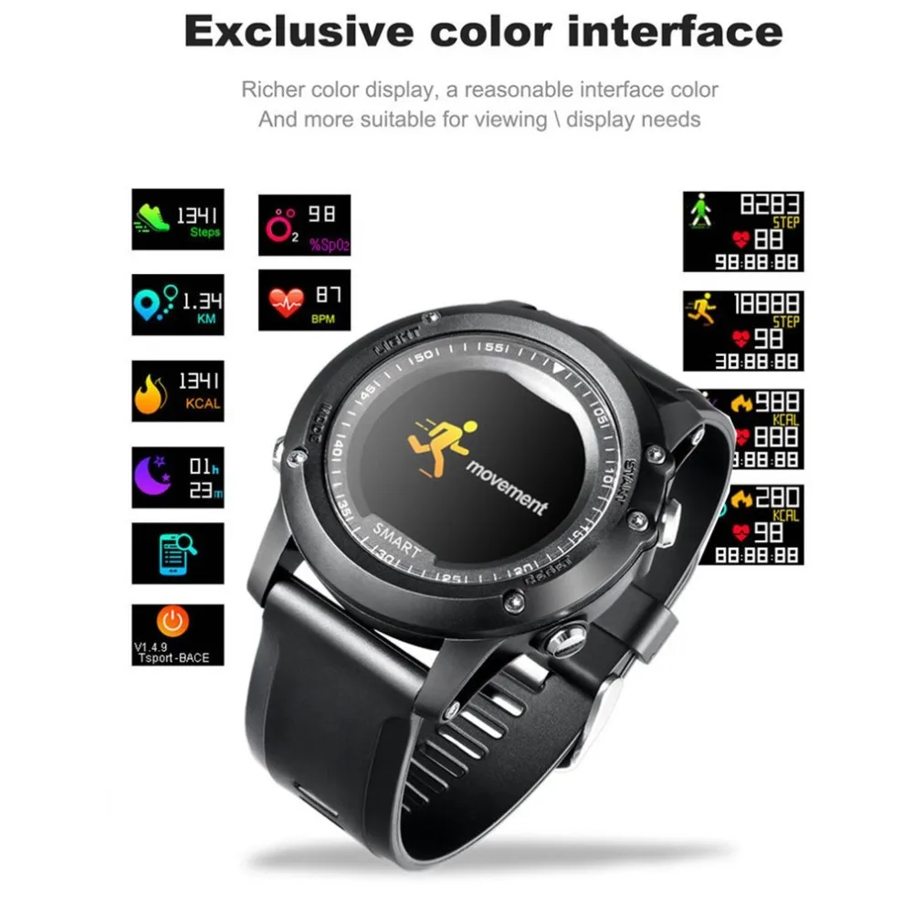 Sport Smart Watch Waterproof Heart Rate Fitness watches Tracker running outdoor watches electronic wrist watch Tracker clock