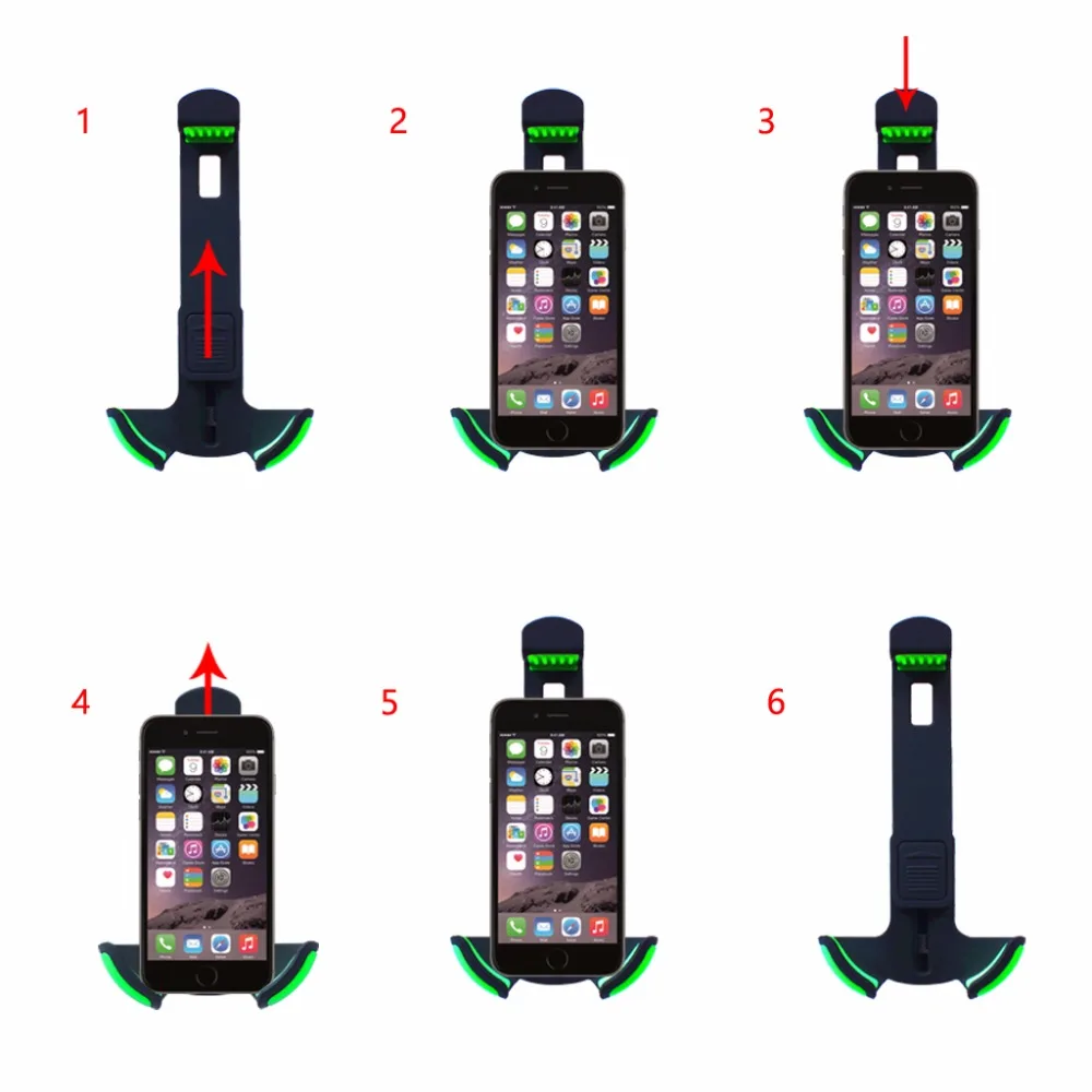 Universal Goose-neck Car Mount Charger Holder with with 2 USB Charging Port Car Charger for 3.5-6.3 Inch Smartphone (7)