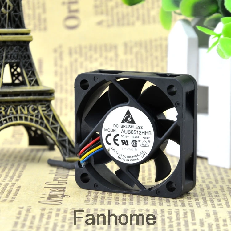 Для Delta AUB0512HHB 5015 12V 0.20A 5 см 4 проводный Вентилятор охлаждения шасси с контролем