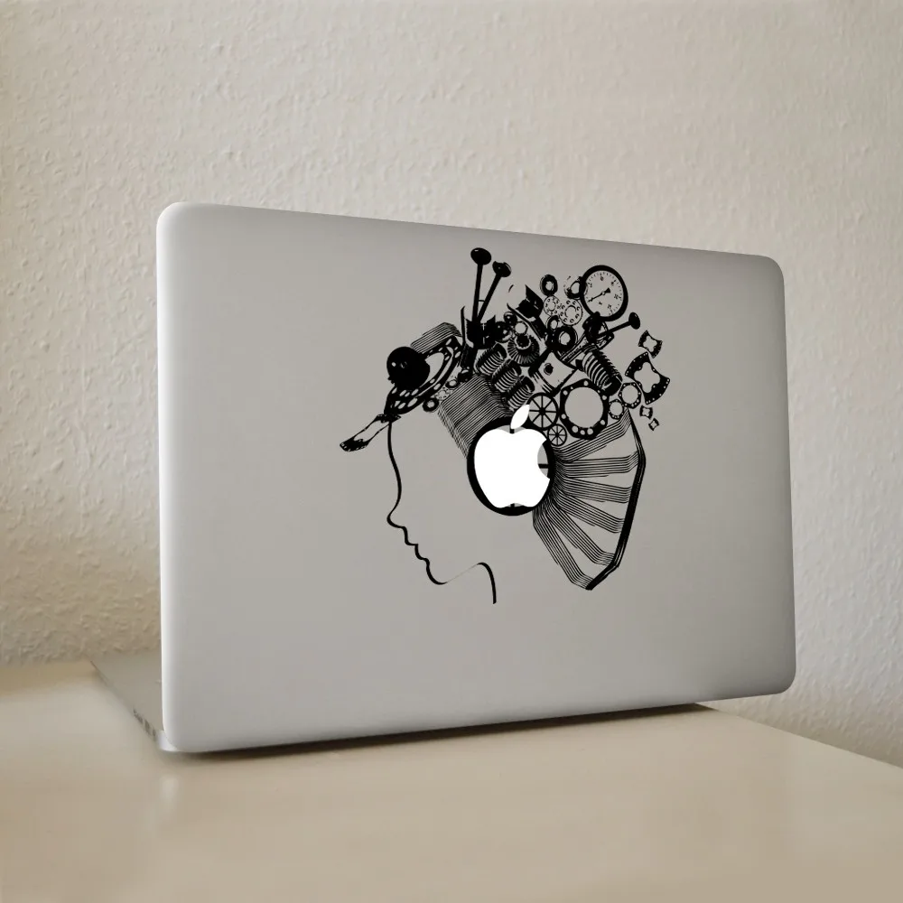 Робот девушка аватар виниловая наклейка ноутбук Стикеры для DIY Macbook Pro Air 11 13 15 дюймов кожи ноутбука
