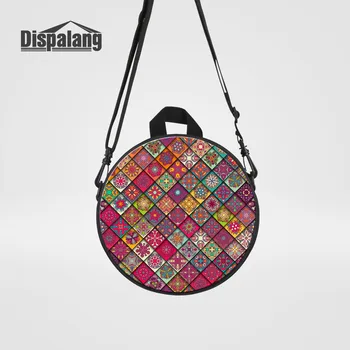

Dispalang Mini Round Messenger Bags For Baby Girls Plaid Small School Bookbags For Kindergarten Kids Crossbody Circular Mochilas