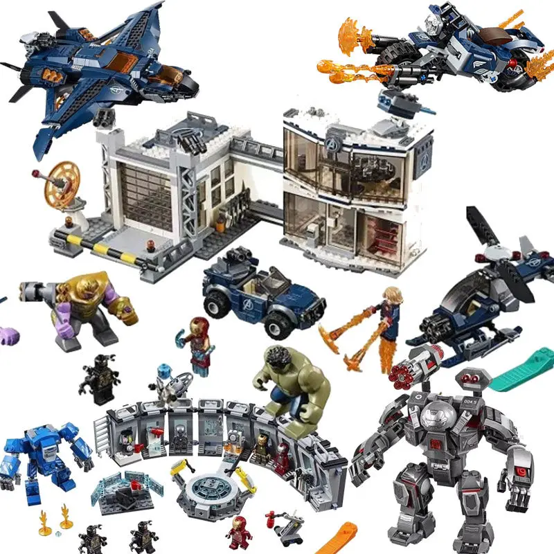 

Legoinglys Avengers 4 marvel avenger endgame figures 2 Super Heroes Game Iron Man Thanos Spiderman Batman Building Blocks Toy