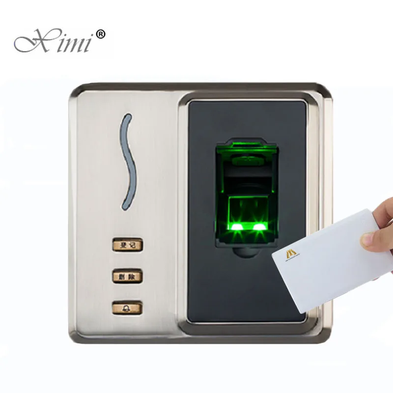 

Metal Case Fingerprint Access Controller with 13.56MHZ MF IC Card Reader ZK SF101 Standalone Door Access Control System